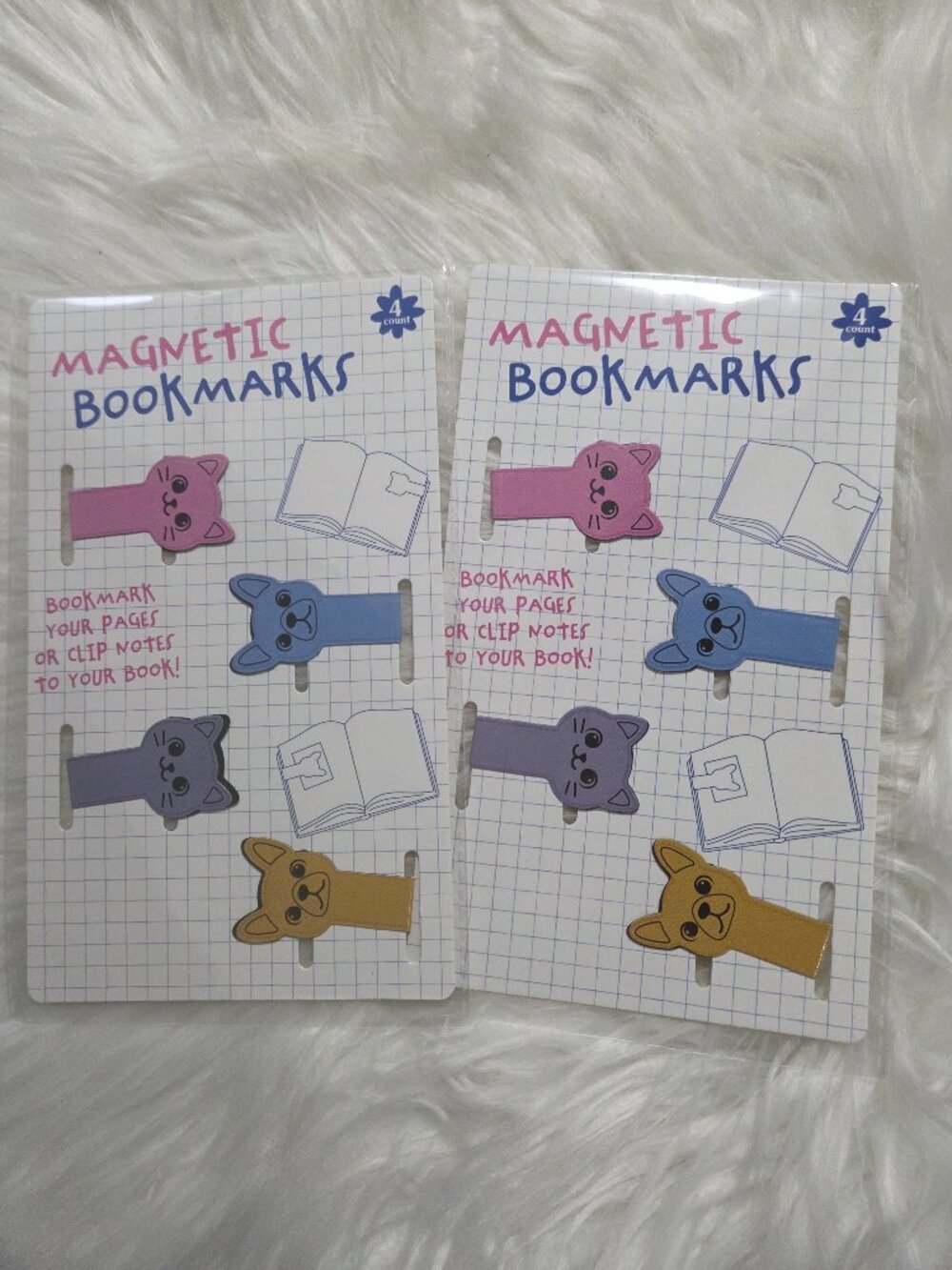 Magnetic Bookmark Puppy & Kitty Set